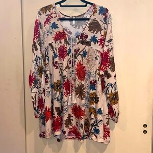 Sage mini dress or tunic, size small